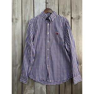 Over Under High Bluff Plaid Shirt Men's M Button Down USA Made